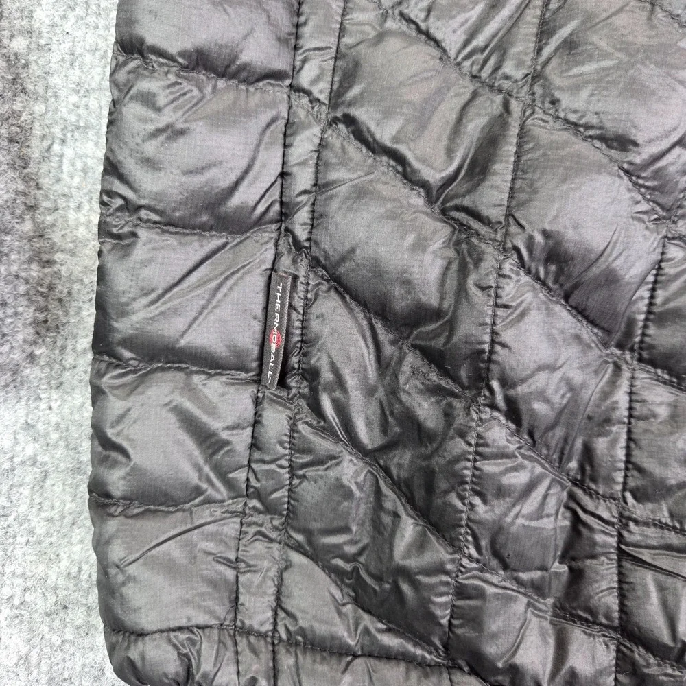 North Face Jacket Mens Sz XL Black Thermoball Eco Quilted Puffer Full Zip Winter